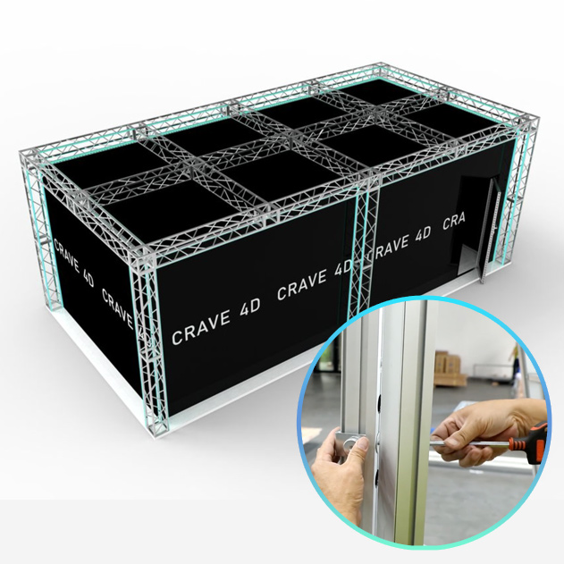 4D Dining Portable - Entire structure can be installed with just screwdriver and ladder